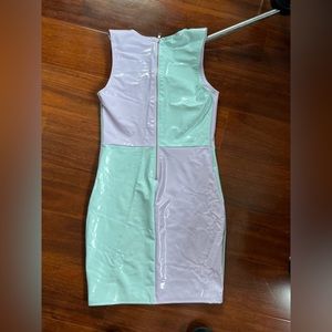 Extremely rare Blackmilk fatale fly with me pastel dress PVC